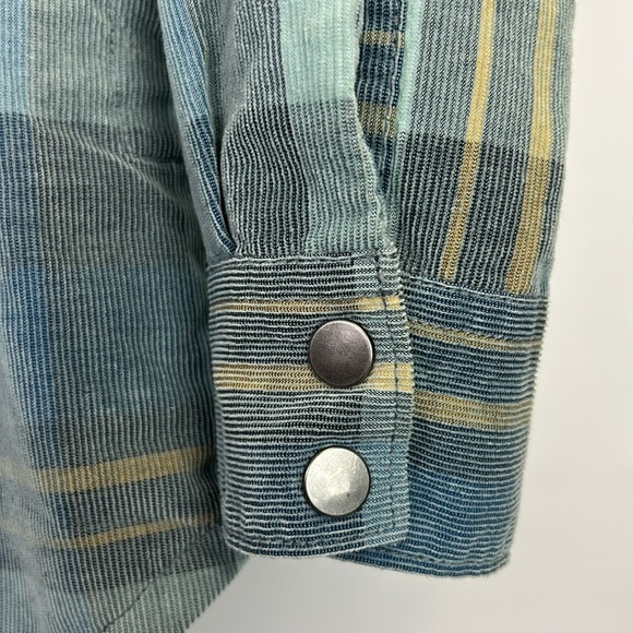 PrAna Jacket Men’s Multicolor Tartan Plaid Corduroy Casual Flannel Outdoor - Picture 9 of 11